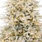 7.5ft Noble Fir Christmas Tree Best Choice Products Flocked Pre-Lit with Dual-Color LED